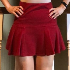 Red Zara mini skirt